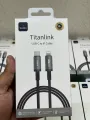 WiWU 1M Aluminum alloy Nylon braided TITAN LINK Series Charging Cable with 30W USB-C to Lightining #Wi-C056. 