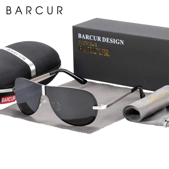 BARCUR%20Glass%20Stainless%20Steel%20Polarized%20Sunglasses%20Men%20Driving%20Male%20Sunglasses%20oculos%20Male%20Eyewear%20Accessories%20For%20Men%20-%20Image%204