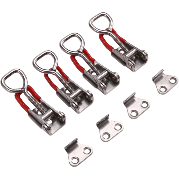 Angrylife 4pcs Push Button Latch Series Plastic & Metal To Close
