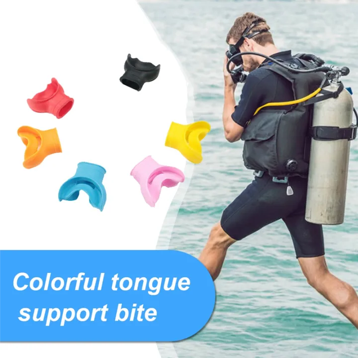 Scuba%20Diving%20Second%20Stage%20Silicone%20Mouthpieces%20Snorkel%20Regulator%20Colorful%20Underwater%20Breathing%20Accessories%20Supplies%20Parts%20Orange%20-%20Image%203