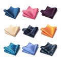 White Pocket Square Men Handkerchief Vangise Brand 2022 New Design Silk Hanky Floral Men Suit Accessories lover's day Fit Party. 