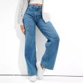 Casual Denim Jeans Pants for Women - Blue. 