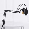 BM800 Condenser Microphone Full Studio Package Microphone BM 800 Set Record Studio Equipment Mic Kit with Adjustable Arm Stand Pop Filter Foam Cap kit. 