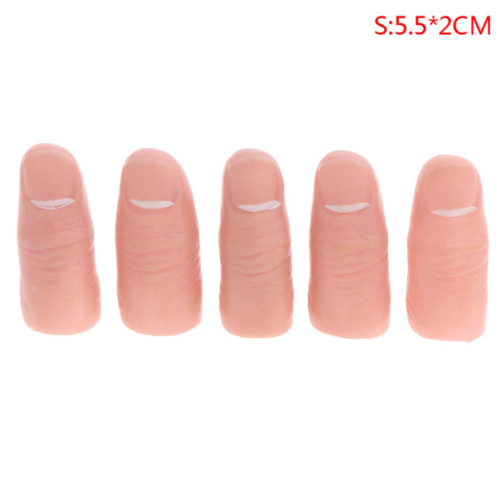 5pcs%20Thumb%20Tip%20Finger%20Fake%20Magic%20Trick%20Close%20Up%20Vanish%20Appearing%20Finger%20Toys%20-%20Image%207