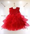 fashion Red Party dress for baby.