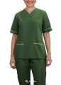 Women’s Cotton Workwear Scrub Set with V-Neck Design Healthcare.