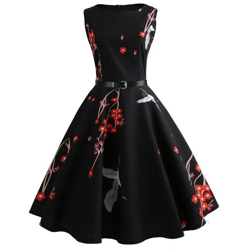 Summer Womens Dress 2023 Casual Floral Retro Vintage 50s 60s Robe Rockabilly Swing Pinup Vestidos Valentines Day Party Dresses Daraz .bd