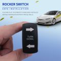 Turn Signal Rocker Switch LED for RV Vehicle 4Pin Universal Switch. 