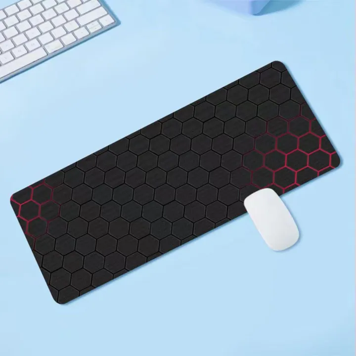 GAMING%20DESKTOP%20MAT%20E-SPORT%20HONEYCOMB%20PATTERN%20300*700*2MM%20ANTI-SKID%20RUBBER%20MOUSE%20PAD%20-%20Image%202