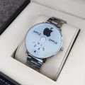 Stainless Steel Watch for Men-Silver and Black. 