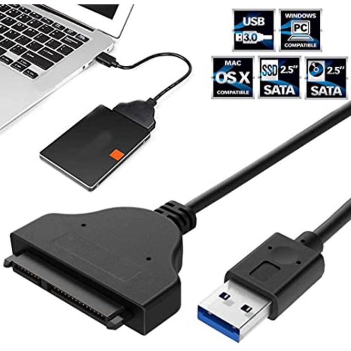 PORTABLE USB To SATA Inches Hard Drive HDD SSD Adapter for laptop  desktop