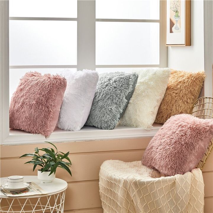 Soft%20Shaggy%20Fluffy%20Cushion%20Cover%20for%20Living%20Room%20Plain%20Cozy%20Faux%20Pillow%20Case%20Home%20Decor%20Colorful%20Warmth%20Pillow%20Sham%20Sofa%2045x45cm%20-%20Image%204