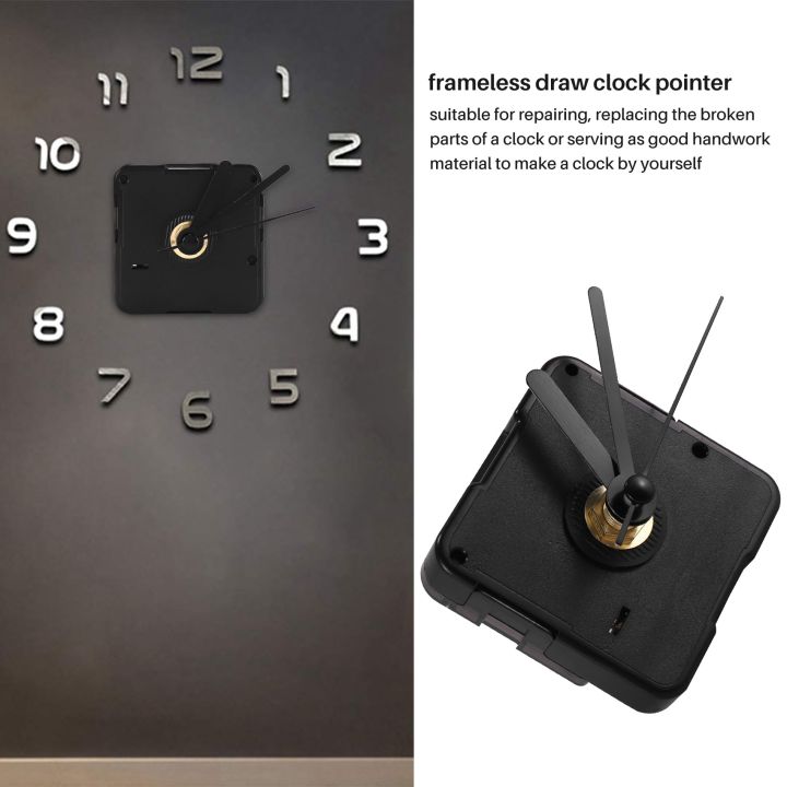 Clock%20Movement%20with%20Short%20Hands,%204/%2025%20Inch%20Maximum%20Dial%20Thickness,%203/%205%20Inch%20Total%20Shaft%20Length%20-%20Image%202