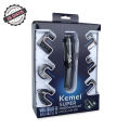 Kemei KM-600 Kemei Multifunction 11 in 1 Titanium Blade Hair Trimmer For Men - Black. 