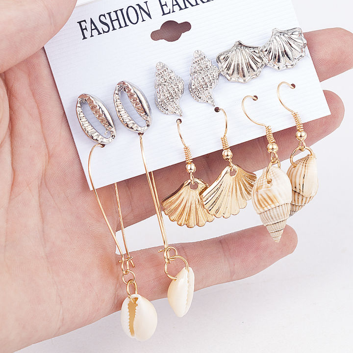 %E3%80%90Beiver%20Jewelry%20Store%20%20%E3%80%917%20Style%20Seashell%20Earrings%20Set%20For%20Women%20Starfish%20Shell%20Cowrie%20Earrings%20Summer%20Jewelry%20Pendientes%20Cortos%20-%20Image%204