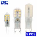 5pcs/lot LED Bulb 3W 5W G4 G9 Light Bulb AC 220V DC 12V LED Lamp SMD2835 Spotlight Chandelier Lighting Replace Halogen Lamps. 