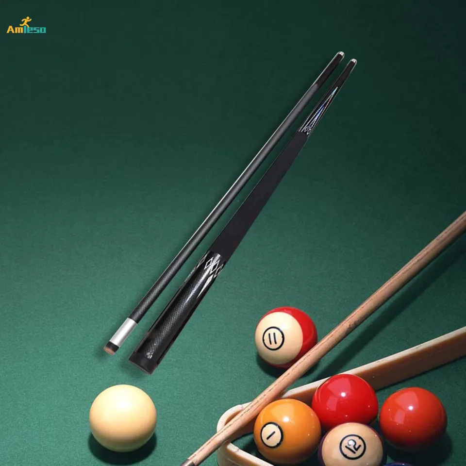 Pool Stick Set Of 2 S – 58 Inch Billiard Cues, 13mm Tip, Geometric ...