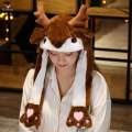 Ear Moving Jumping Hat Costume Dress up Cosplay for Christmas Easter Party Deer. 