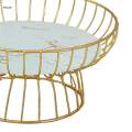 Iron Wire Fruit Basket Modern Creative Stylish Serving Bowl Container Round Sturdy Table Centerpiece.