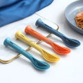 Three-in-one Environmentally Travel picnic Friendly Wheat Straw Tableware Sustainable Knife fork spoon three in one portable 1 set.