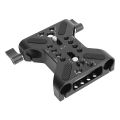 New 15mm Rail Camera Base Plate Professional Double Hole Pipe Quick Release Plat. 