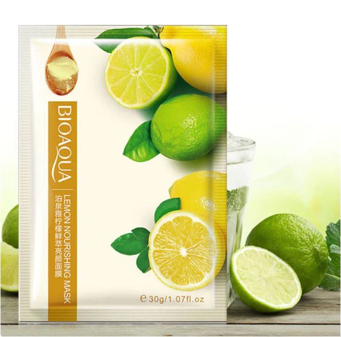 BIOAQUA%20Rose%20Honey%20&%20Lemon%20extracted%20plant%20fruit%20natural%20facial%20sheet%20mask-%2030g%20-%20Image%202