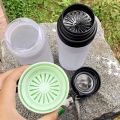 800ml/600ml Large Capacity Sports Fruit Lemon Juice Drinking Bottle Infuser Clear Portable Plastic Water Bottle.