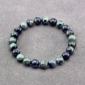 【Fast and Reliable Shipping】 Natural Stone Bracelet Man Natural Flower Green Gemstone Beads Jewelry for Women Bohemia Style Elastic Bangle Wholesale.