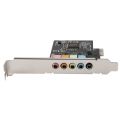 PCIe Sound Card 5.1, PCI Express Surround 3D Audio Card for PC with High Direct Sound Performance & Low Profile Bracket. 