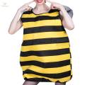 Adult Bumble Bee Costume Role Play Clothing with Headpiece Cute Animal Costume for Cosplay Props. 