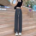 Thin Tencel jeans women's 2024 summer new loose and thin, fashionable and versatile, casual wide-leg pants trend.