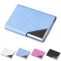 Business Name Card Holder PU Leather & Stainless Steel Multi Card Case Holder Wallet card ID Case For Men & Women.