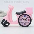VESPA LX 1054 WEKER CLOCK - VESPA MOTORCYCLE WEKER CLOCK - CHARACTER WEKER CLOCK - TABLE CLOCK - ALARM CLOCK.