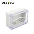 Transparent Waterproof Outdoor Enclosure Plastic Box Electronic Project Case Instrument Electrical Box Junction Box Housing. 