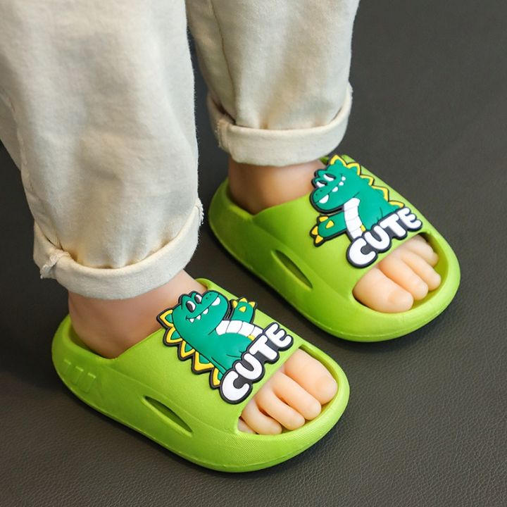 Summer%20Children's%20Slippers%20Cute%20Crocodile%20Style%20Breathable%20Non-slip%20Soft%20Solid%20Color%20Slippers%20Home%20Bathroom%20Slippers%20Shoes%20Kids%20-%20Image%202