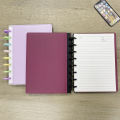 2pcs A5 Leather Cover for Disc Ring Binding Notebooks Planner Mushroom Hole Planner Binder Notebook Covers Office Accessories.