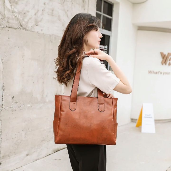 Korean fashion Joker large capacity tote bag leisure portable shoulder bag