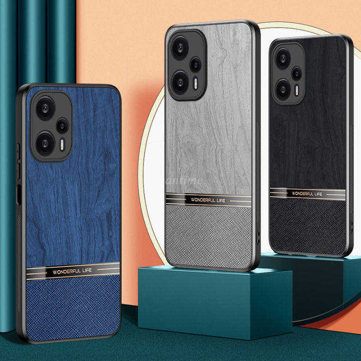 Vantime%20for%20Xiaomi%20Poco%20F5%20/%20Redmi%20Note%2012%20Turbo%205G%20Case%20Lens%20Protection%20Wood%20Grain%20Hard%20Cover%20-%20Image%206