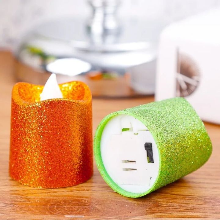 %E3%80%90NEW%E3%80%91%2012/1PCS%20Glitter%20Flameless%20Candles%20Battery%20Operated%20LED%20Flameless%20Tea%20Light%20Christmas%20Wedding%20Birthday%20Decor%20Table%20Lamp%20Candle%20-%20Image%205