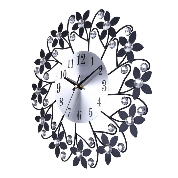 3D%20Wall%20Clock,Round%20Leaf%20Petals%20Metal%20Wall%20Clock,%20Dial%20With%20Arabic%20Numerals,%20Decorative%20Clock%20For%20Living%20Room,%20Bedroom,%20Office%20Space%20-%20galactic%20Black%20-%20Image%203