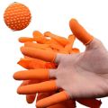 50 Pcs Anti-Slip Anti-Static Thicken Latex Finger Cots Disposable Protective Fingertips Gloves Non-Slip Waterproof Rubber Finger Covers for Pottery, Crafts & Electronics. 