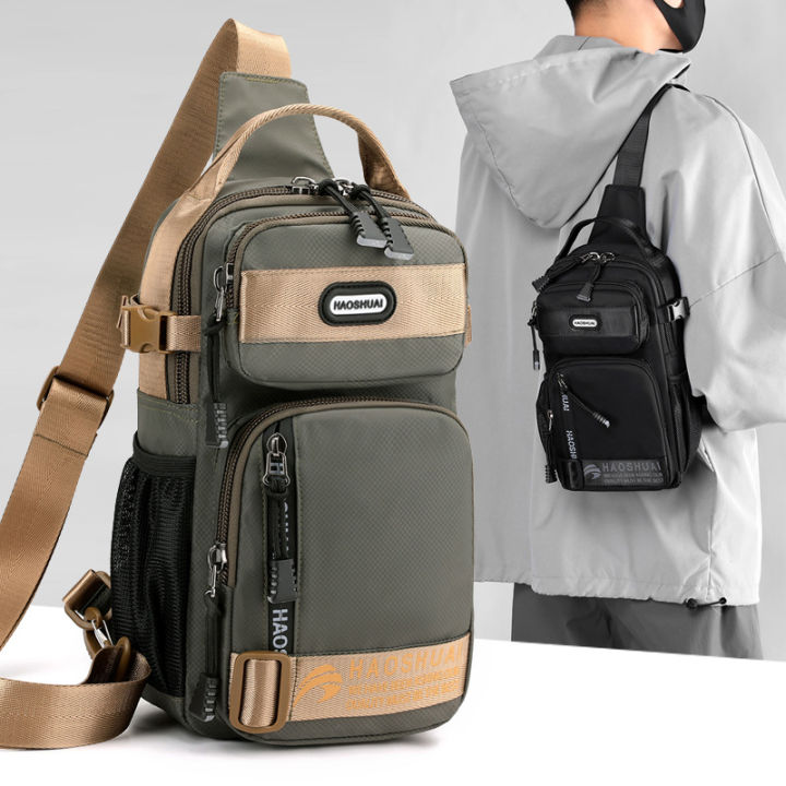 HAOSHUAI%20New%20Men's%20Chest%20Bag%20Simple%20One%20Shoulder%20Crossbody%20Bag%20Multifunctional%20Trendy%20Crossbody%20Backpack%20Trendy%20Messenger%20Bag%20-%20Image%203