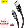 Baseus C-Shaped Light Intelligent Power-Off Type-C Cable - 1M.