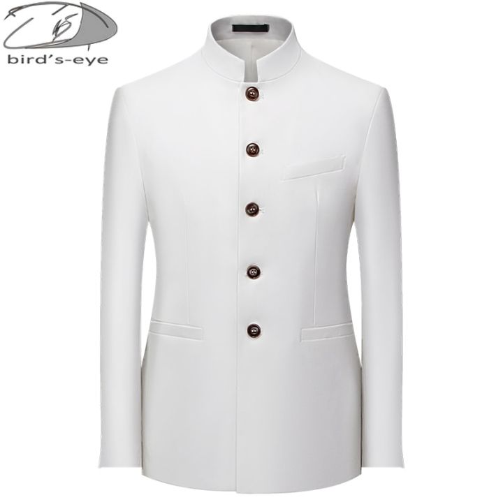 6Color%20Men's%20Solid%20Color%20Stand%20Collar%20Suit%20Chinese%20Style%20Slim%20Fit%20Blazer%20Male%20ZhongShan%20Suit%20Jacket%20Chinese%20Tunic%20Suit%20one%20Piece%20-%20Image%202