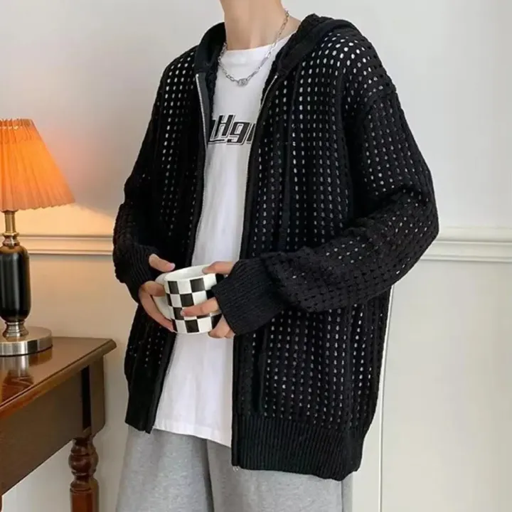 Men%20Sweater%20Long%20Sleeve%20Zipper%20Closure%20Solid%20Hollow-out%20Super%20Soft%20Men%20Hooded%20Sweater%20Coat%20Autumn%20Cardigan%20Gift%20for%20Student%20-%20Image%203