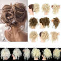 Fake female chicken tail loop hair bud wig natural fluffy synthetic fiber multi-color fake ponytail braid. 
