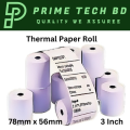 Thermal Paper roll, 78mm x 56mm,10 pcs,Pos Printer Roll For Thermal Printer,Pos Printer,Customer Receipt,3 Inchi Thermal Printer.