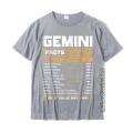 Gemini Facts Zodiac T-Shirt Funny Gemini Birthday Gifts T Shirts Crazy Graphic Men Tees Crazy t shirt for men wuman.