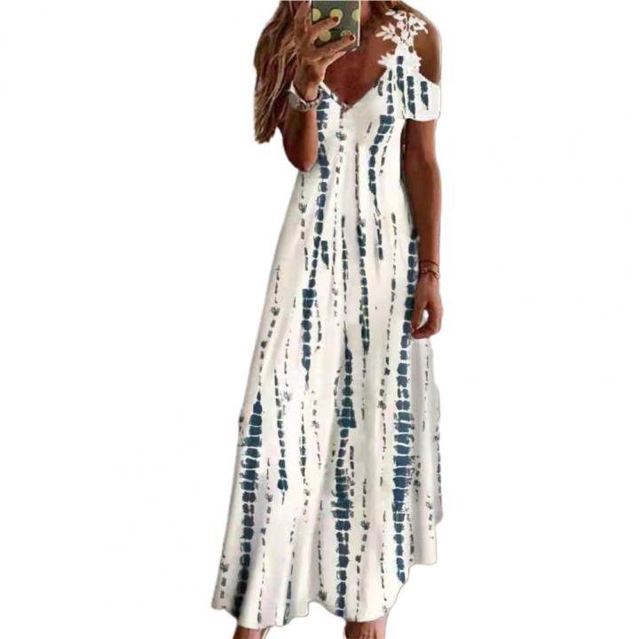 Formal%20Dress%20Floral%20Print%20Lace%20Summer%20Loose-fitting%20A-Line%20Maxi%20Dress%20for%20Banquet%20-%20Image%205