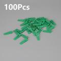 100pcs Plastic Tile Wedge Spacer Reusable Wall Tile Leveling Clip Positioning Clips Wall Flooring Tiling Tool Construction Tool. 